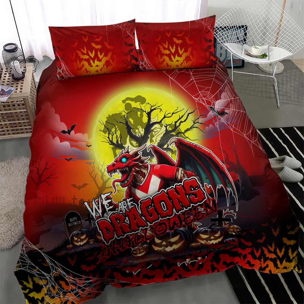 We Are Dragons Halloween Bedding Set Pumpkin Scary Spooky Season - Aussie Hoodie