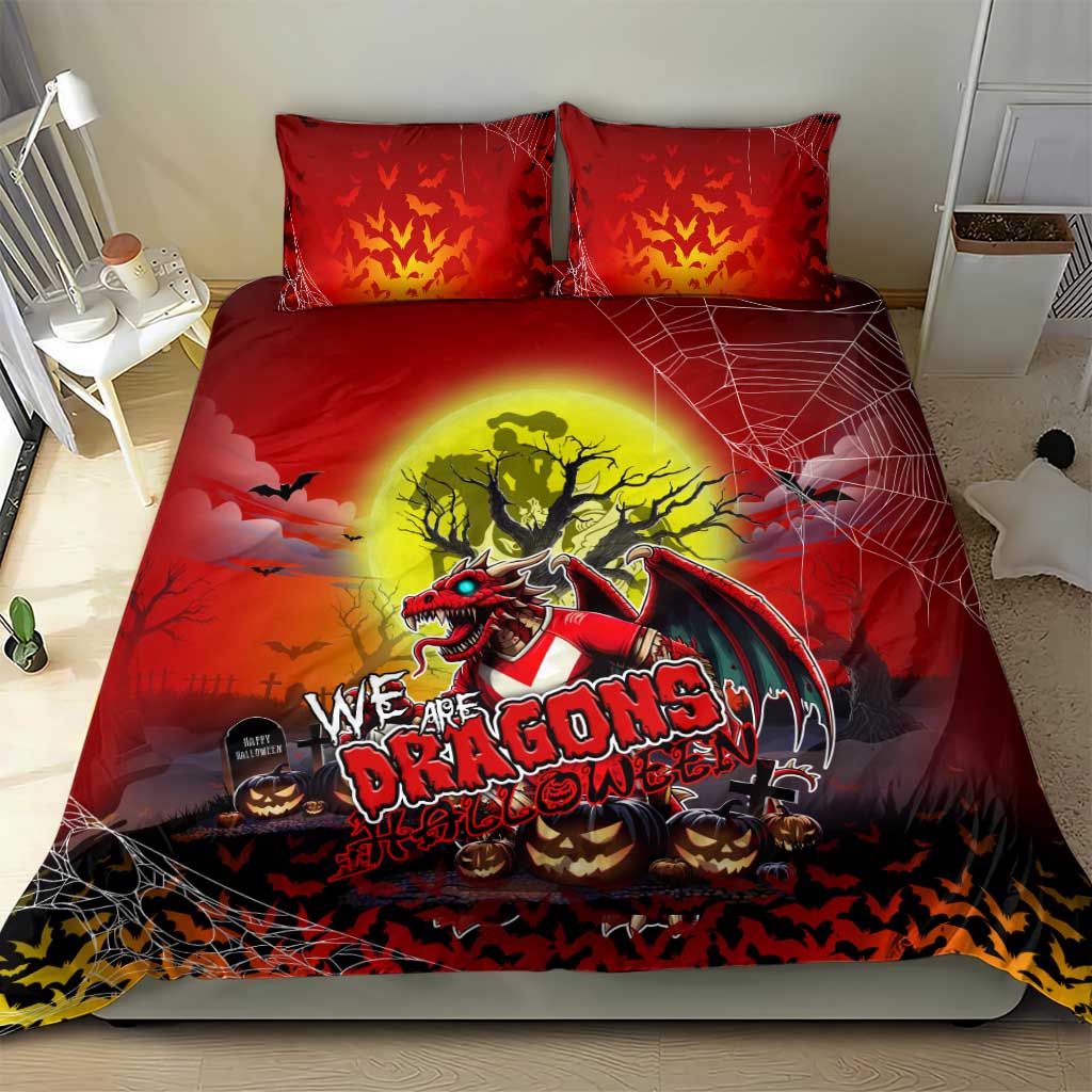 We Are Dragons Halloween Bedding Set Pumpkin Scary Spooky Season - Aussie Hoodie