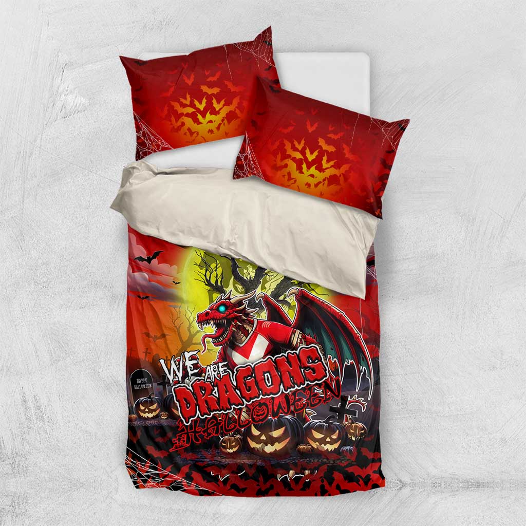We Are Dragons Halloween Bedding Set Pumpkin Scary Spooky Season - Aussie Hoodie