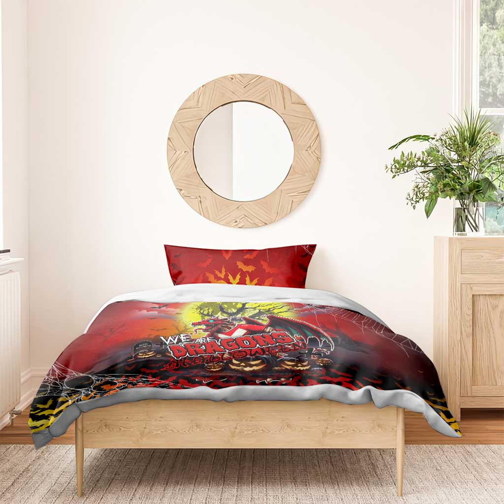 We Are Dragons Halloween Bedding Set Pumpkin Scary Spooky Season - Aussie Hoodie