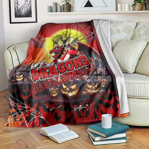 We Are Dragons Halloween Blanket Pumpkin Scary Spooky Season - Aussie Hoodie