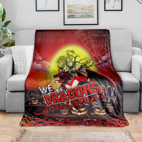 We Are Dragons Halloween Blanket Pumpkin Scary Spooky Season - Aussie Hoodie