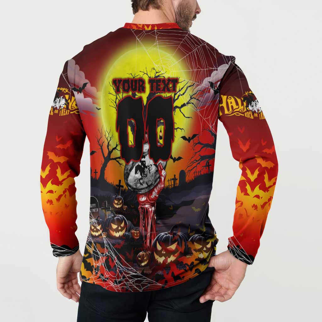 We Are Dragons Halloween Button Sweatshirt Pumpkin Scary Spooky Season - Aussie Hoodie