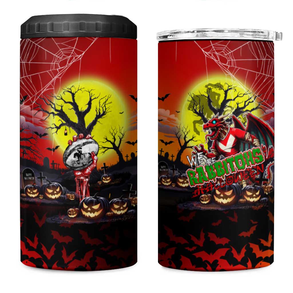 We Are Dragons Halloween 4 in 1 Can Cooler Tumbler Pumpkin Scary Spooky Season - Aussie Hoodie