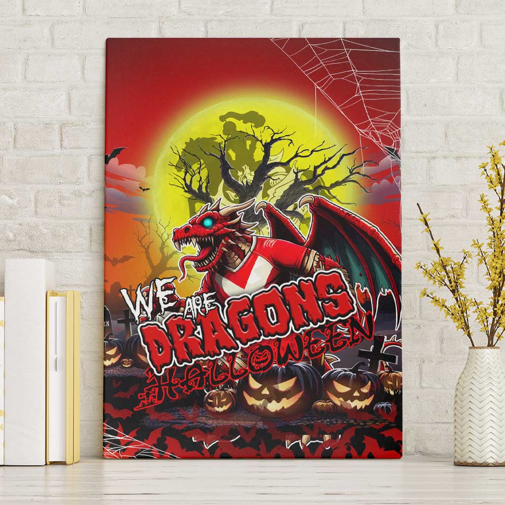 We Are Dragons Halloween Canvas Wall Art Pumpkin Scary Spooky Season - Aussie Hoodie