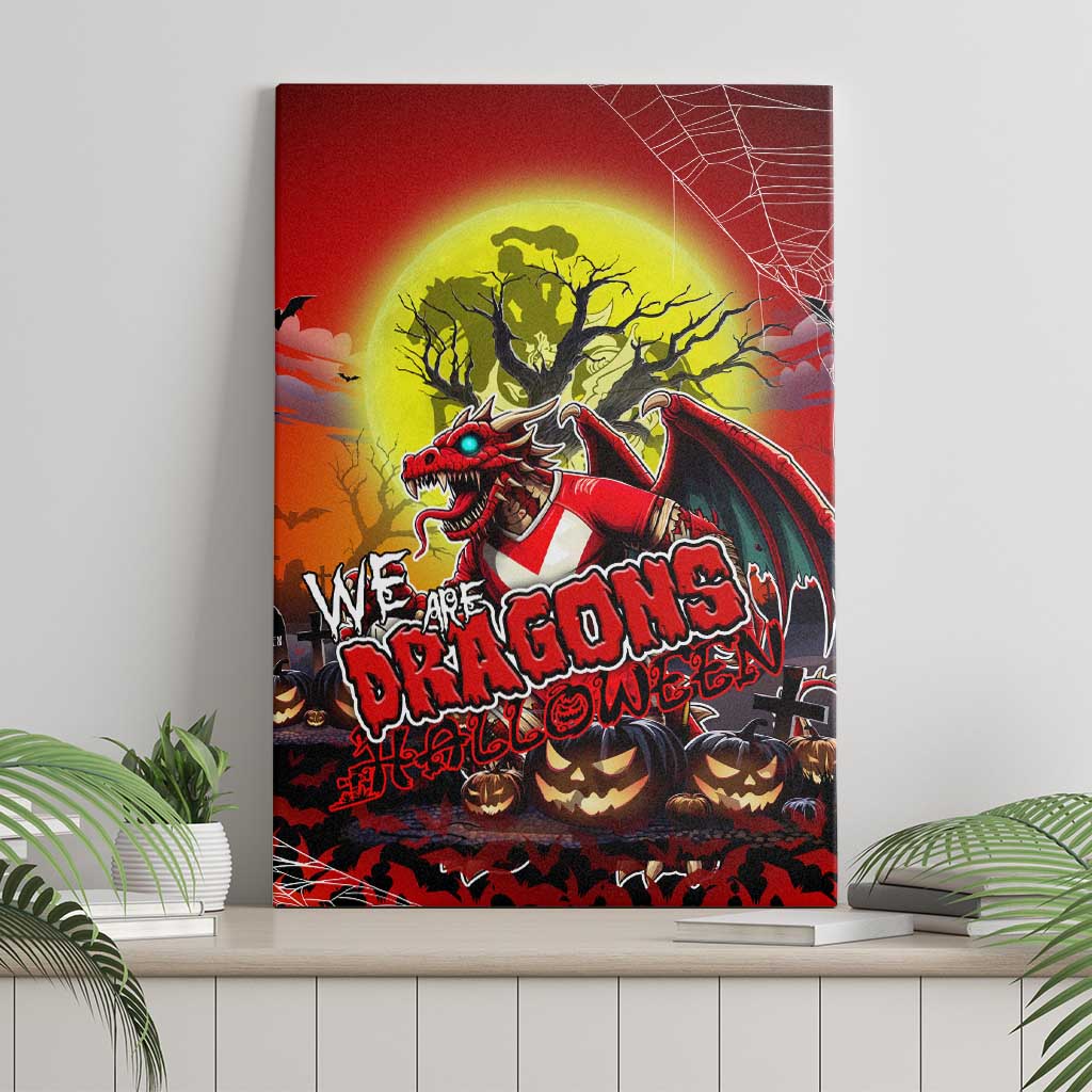 We Are Dragons Halloween Canvas Wall Art Pumpkin Scary Spooky Season - Aussie Hoodie