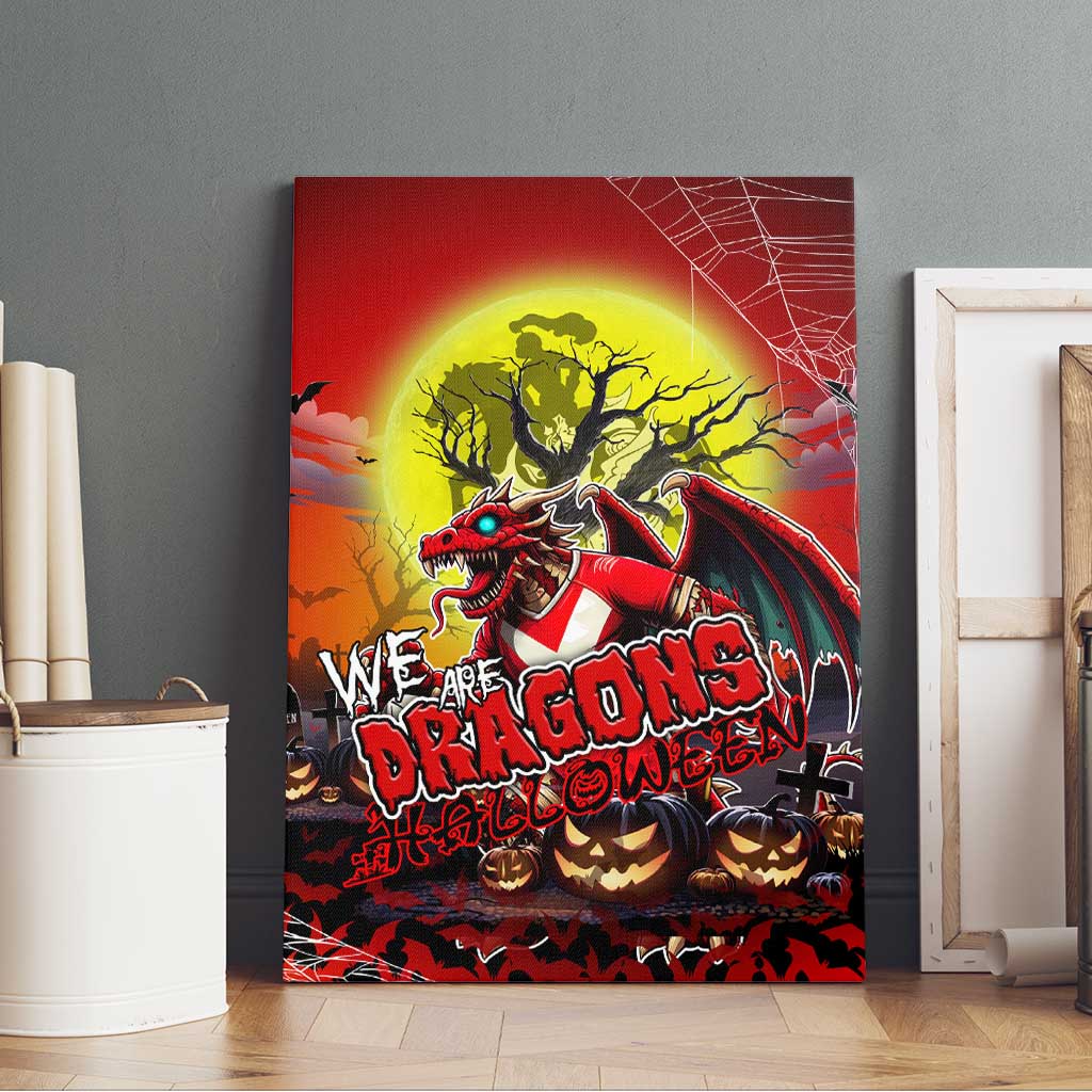 We Are Dragons Halloween Canvas Wall Art Pumpkin Scary Spooky Season - Aussie Hoodie