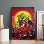 We Are Dragons Halloween Canvas Wall Art Pumpkin Scary Spooky Season - Aussie Hoodie