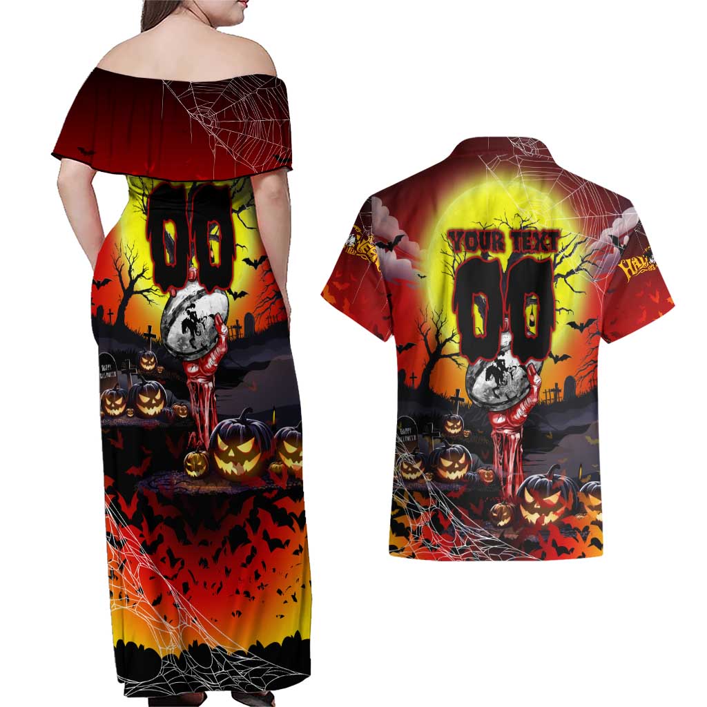 We Are Dragons Halloween Couples Matching Off Shoulder Maxi Dress and Hawaiian Shirt Pumpkin Scary Spooky Season - Aussie Hoodie