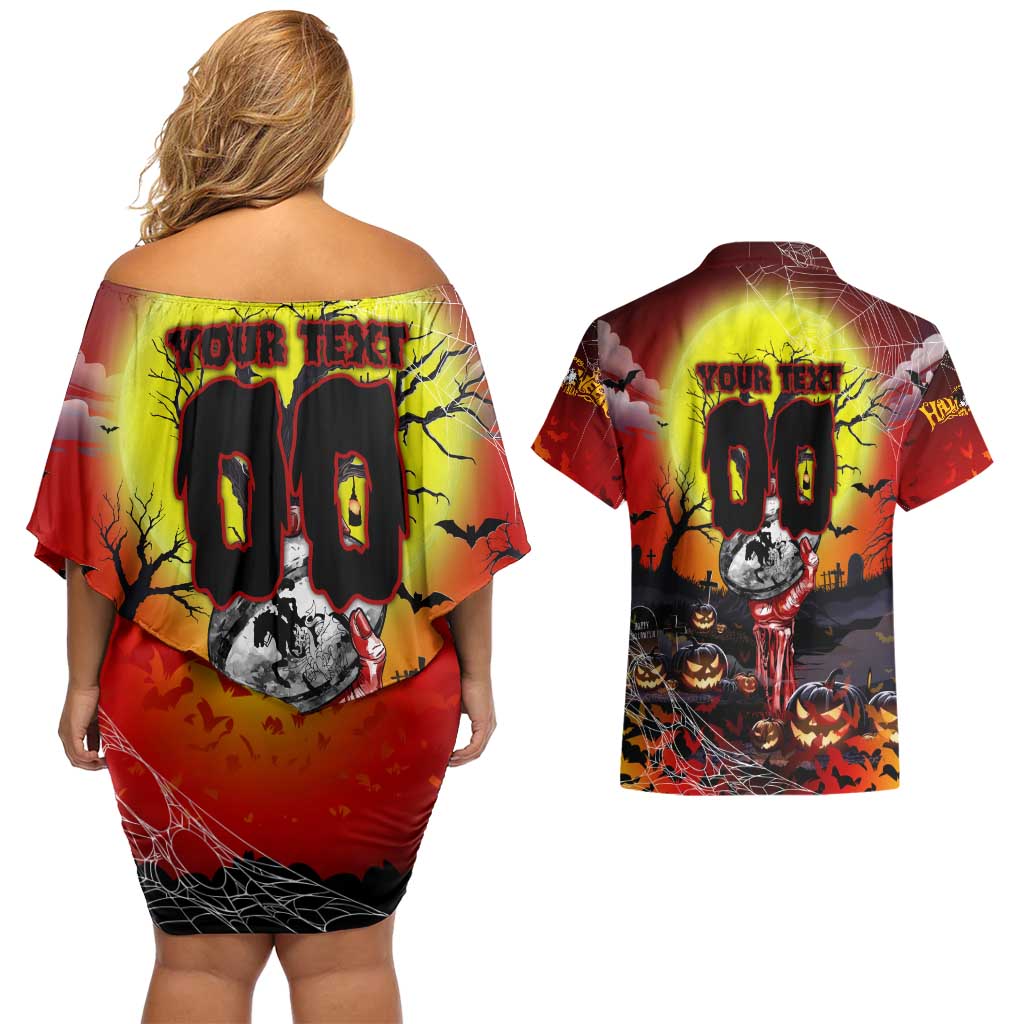 We Are Dragons Halloween Couples Matching Off Shoulder Short Dress and Hawaiian Shirt Pumpkin Scary Spooky Season - Aussie Hoodie