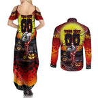 We Are Dragons Halloween Couples Matching Summer Maxi Dress and Long Sleeve Button Shirt Pumpkin Scary Spooky Season - Aussie Hoodie
