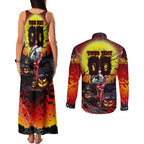 We Are Dragons Halloween Couples Matching Tank Maxi Dress and Long Sleeve Button Shirt Pumpkin Scary Spooky Season - Aussie Hoodie