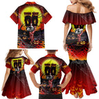 We Are Dragons Halloween Family Matching Mermaid Dress and Hawaiian Shirt Pumpkin Scary Spooky Season - Aussie Hoodie