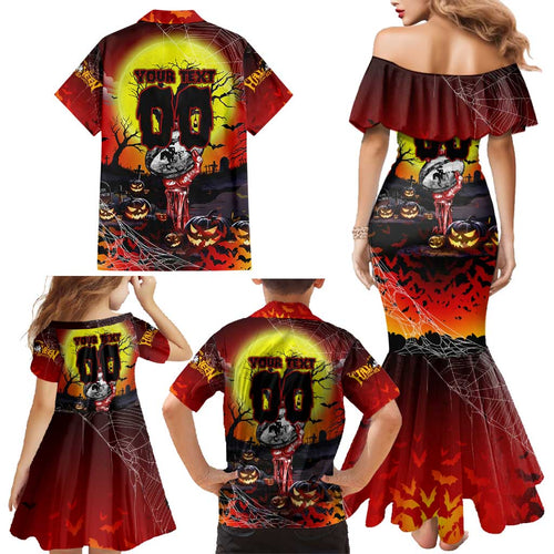 We Are Dragons Halloween Family Matching Mermaid Dress and Hawaiian Shirt Pumpkin Scary Spooky Season - Aussie Hoodie
