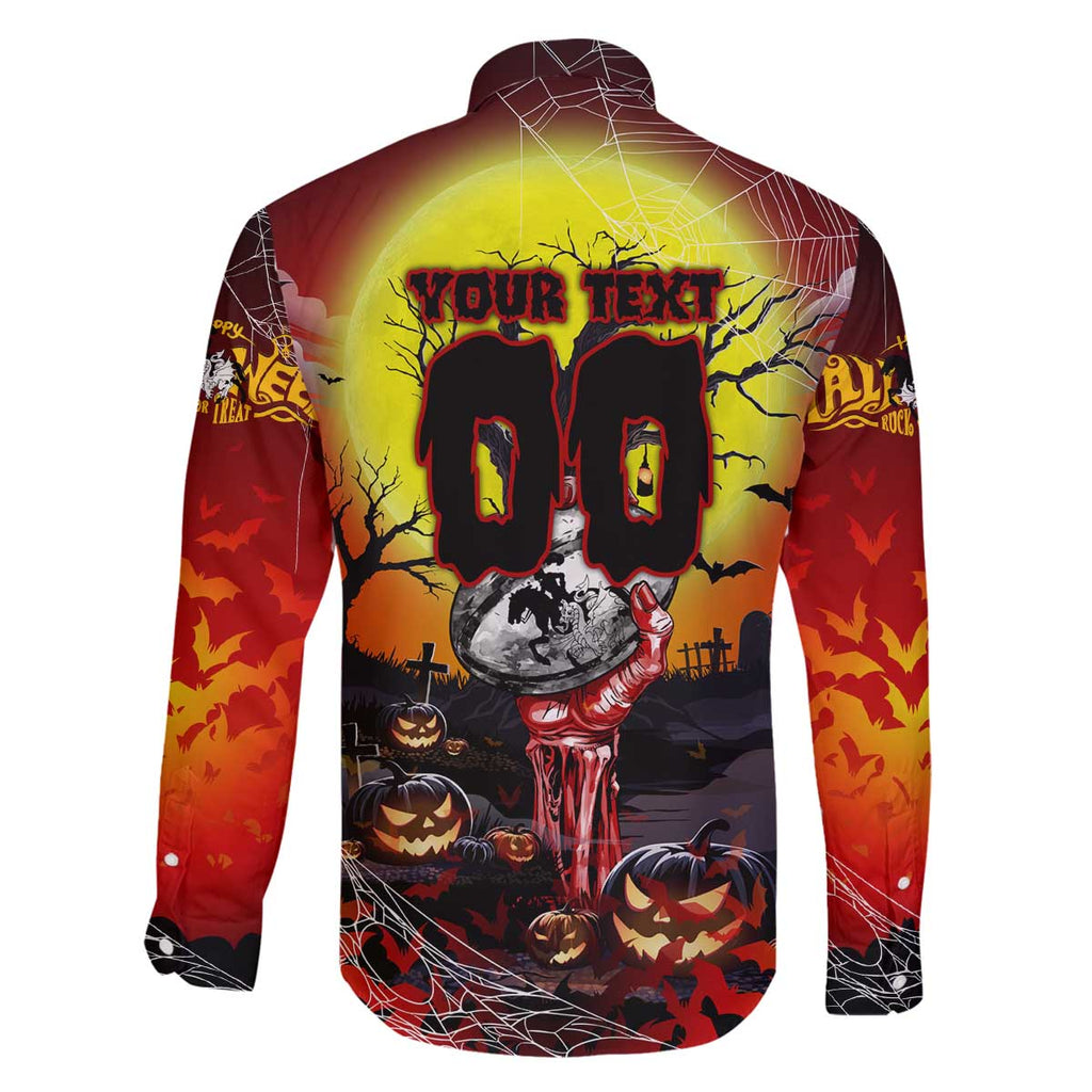 We Are Dragons Halloween Family Matching Off The Shoulder Long Sleeve Dress and Hawaiian Shirt Pumpkin Scary Spooky Season - Aussie Hoodie