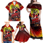 We Are Dragons Halloween Family Matching Off Shoulder Maxi Dress and Hawaiian Shirt Pumpkin Scary Spooky Season - Aussie Hoodie