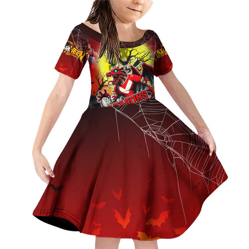 We Are Dragons Halloween Family Matching Off Shoulder Short Dress and Hawaiian Shirt Pumpkin Scary Spooky Season - Aussie Hoodie