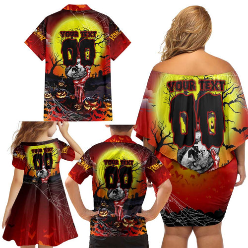 We Are Dragons Halloween Family Matching Off Shoulder Short Dress and Hawaiian Shirt Pumpkin Scary Spooky Season - Aussie Hoodie