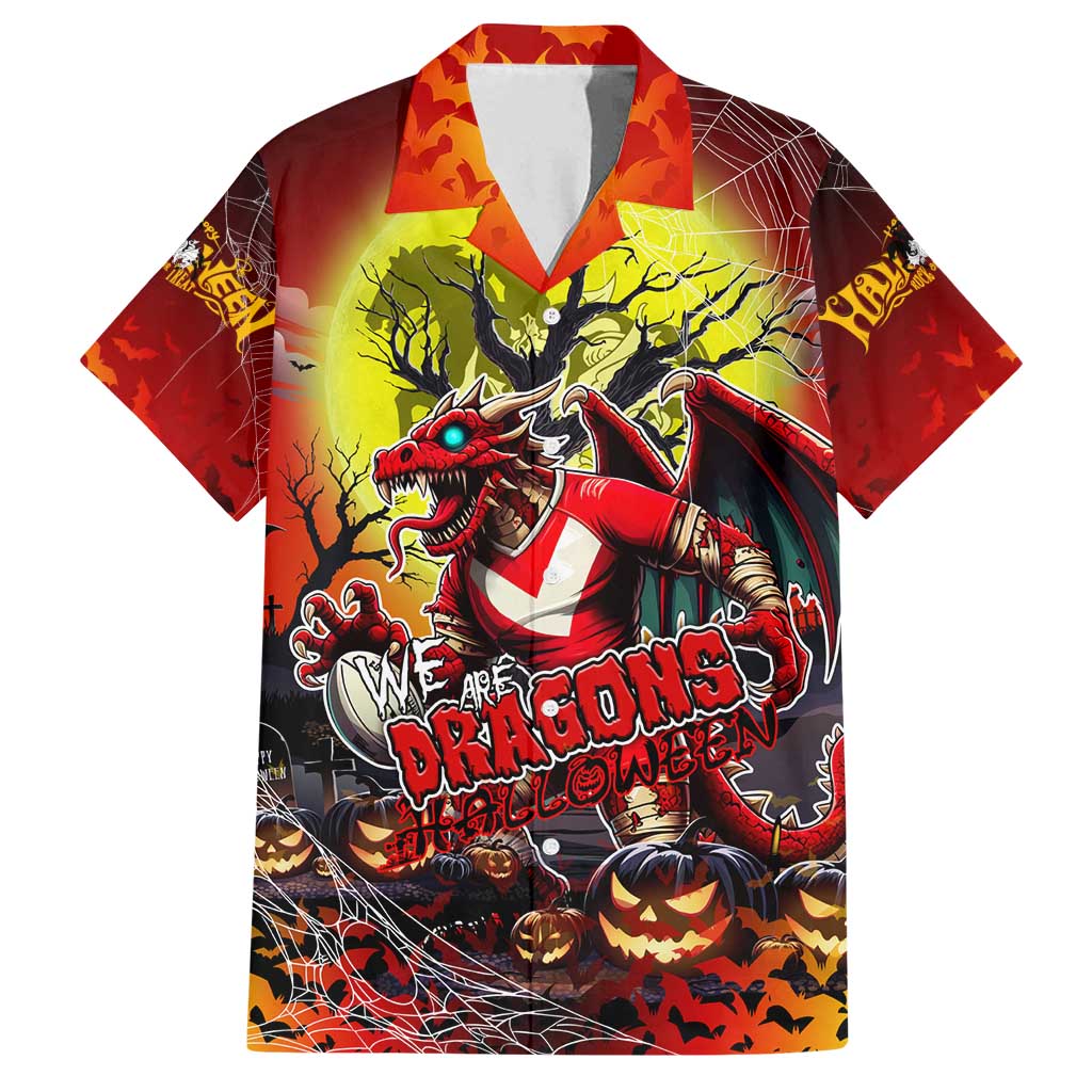 We Are Dragons Halloween Family Matching Off Shoulder Short Dress and Hawaiian Shirt Pumpkin Scary Spooky Season - Aussie Hoodie