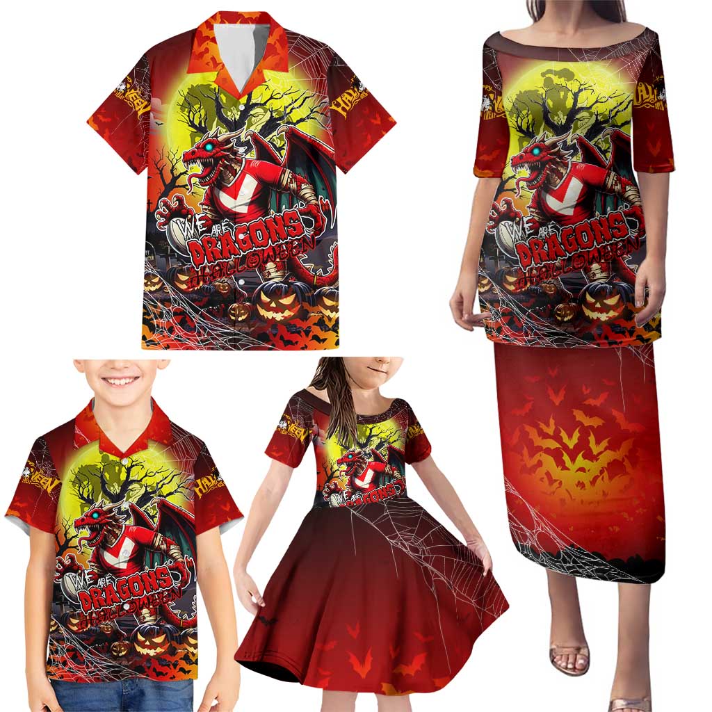 We Are Dragons Halloween Family Matching Puletasi and Hawaiian Shirt Pumpkin Scary Spooky Season - Aussie Hoodie