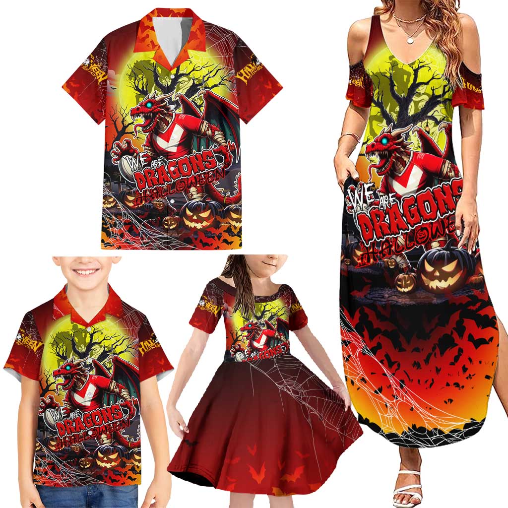 We Are Dragons Halloween Family Matching Summer Maxi Dress and Hawaiian Shirt Pumpkin Scary Spooky Season - Aussie Hoodie