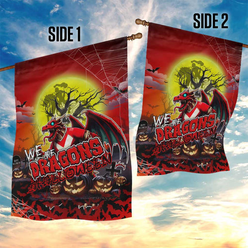 We Are Dragons Halloween Garden Flag Pumpkin Scary Spooky Season - Aussie Hoodie