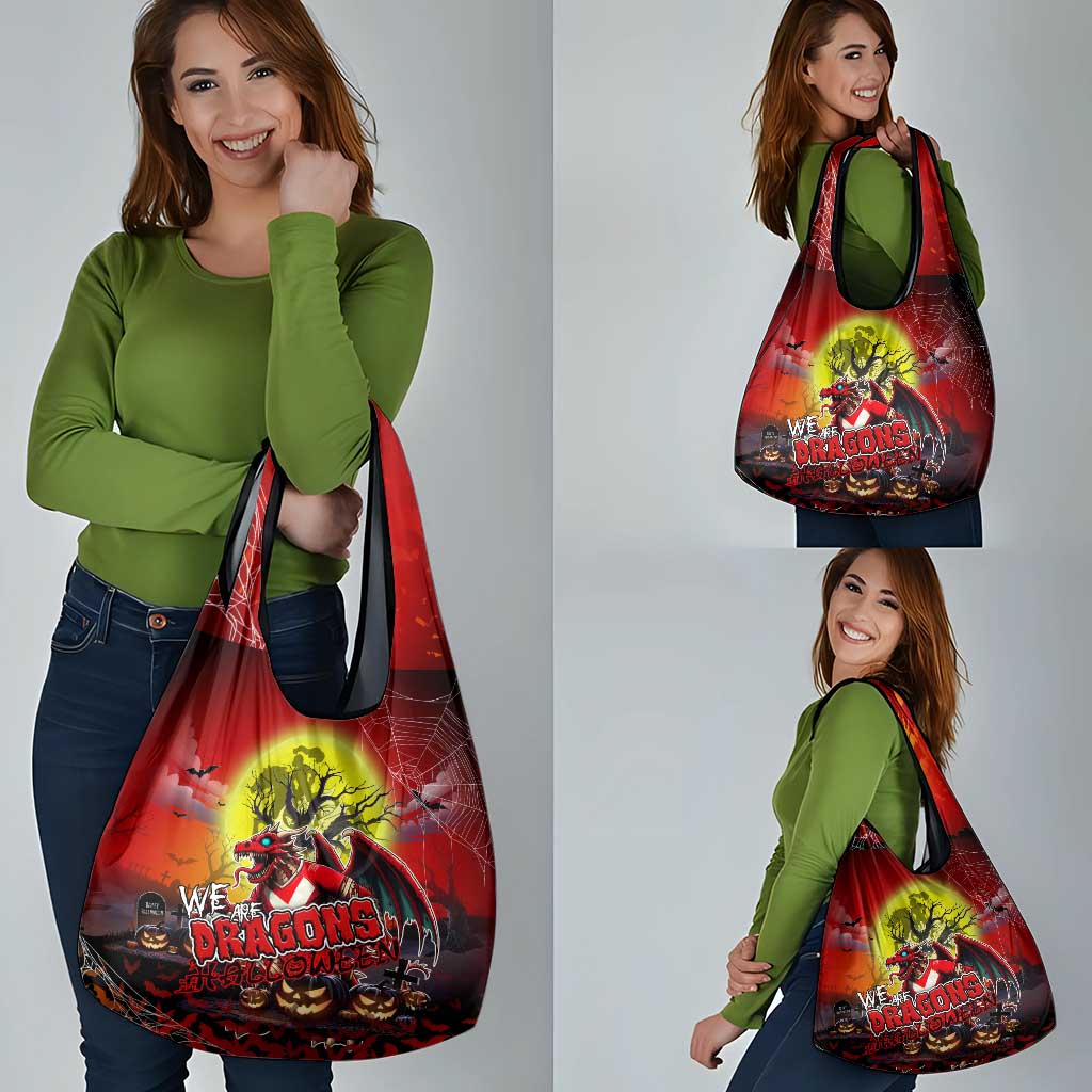 We Are Dragons Halloween Grocery Bag Pumpkin Scary Spooky Season - Aussie Hoodie