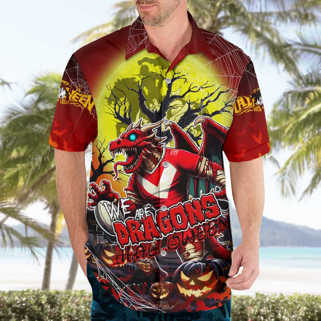 We Are Dragons Halloween Hawaiian Shirt Pumpkin Scary Spooky Season - Aussie Hoodie