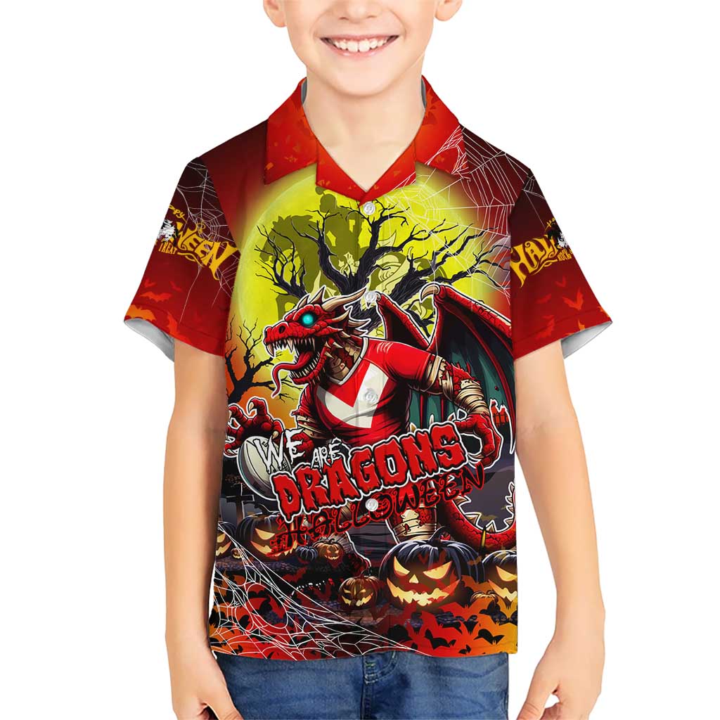 We Are Dragons Halloween Hawaiian Shirt Pumpkin Scary Spooky Season - Aussie Hoodie
