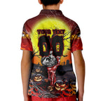 We Are Dragons Halloween Kid Polo Shirt Pumpkin Scary Spooky Season - Aussie Hoodie