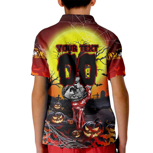 We Are Dragons Halloween Kid Polo Shirt Pumpkin Scary Spooky Season - Aussie Hoodie