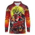 We Are Dragons Halloween Long Sleeve Polo Shirt Pumpkin Scary Spooky Season - Aussie Hoodie