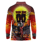 We Are Dragons Halloween Long Sleeve Polo Shirt Pumpkin Scary Spooky Season - Aussie Hoodie