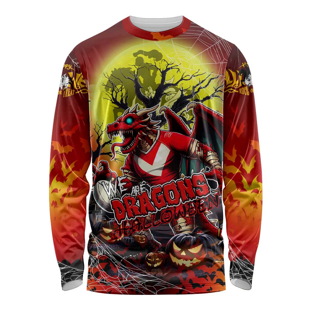 We Are Dragons Halloween Long Sleeve Shirt Pumpkin Scary Spooky Season - Aussie Hoodie