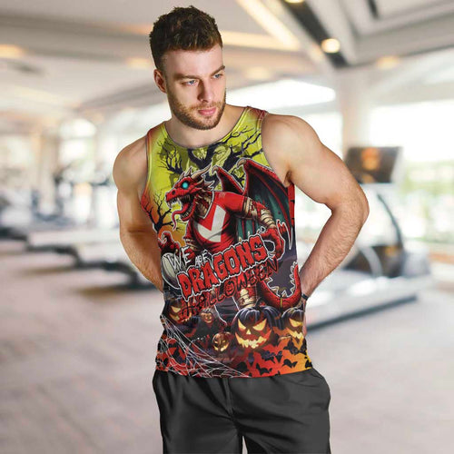 We Are Dragons Halloween Men Tank Top Pumpkin Scary Spooky Season - Aussie Hoodie
