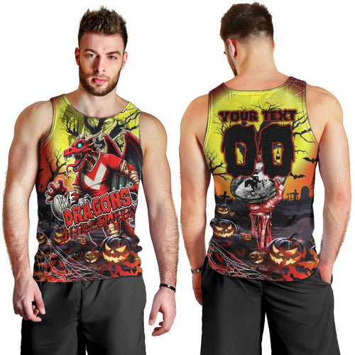 We Are Dragons Halloween Men Tank Top Pumpkin Scary Spooky Season - Aussie Hoodie
