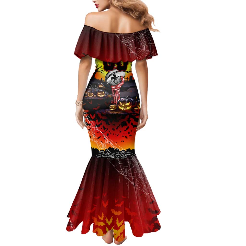 We Are Dragons Halloween Mermaid Dress Pumpkin Scary Spooky Season - Aussie Hoodie
