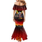We Are Dragons Halloween Mermaid Dress Pumpkin Scary Spooky Season - Aussie Hoodie
