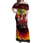 We Are Dragons Halloween Off Shoulder Maxi Dress Pumpkin Scary Spooky Season - Aussie Hoodie
