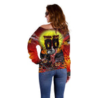 We Are Dragons Halloween Off Shoulder Sweater Pumpkin Scary Spooky Season - Aussie Hoodie