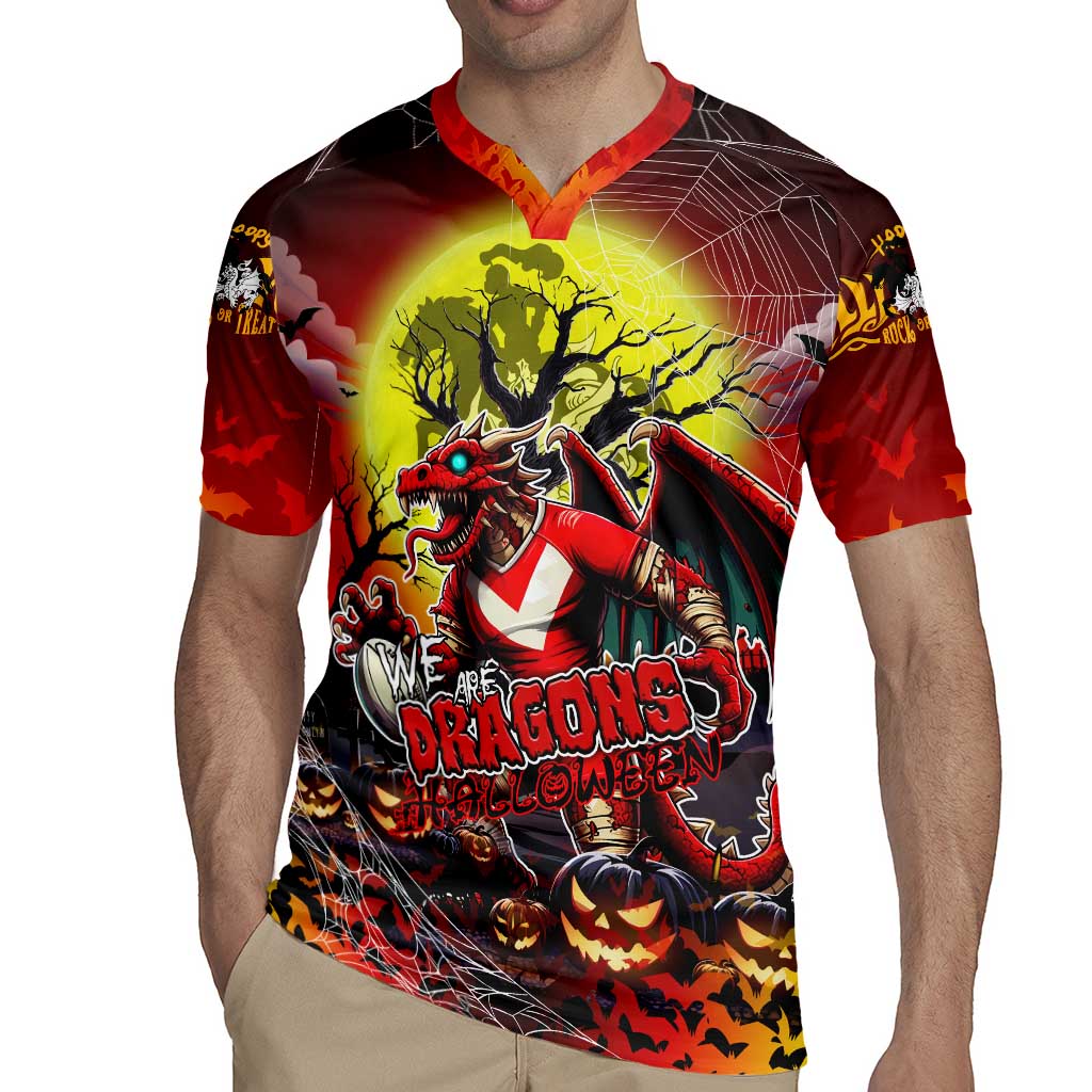 We Are Dragons Halloween Rugby Jersey Pumpkin Scary Spooky Season - Aussie Hoodie