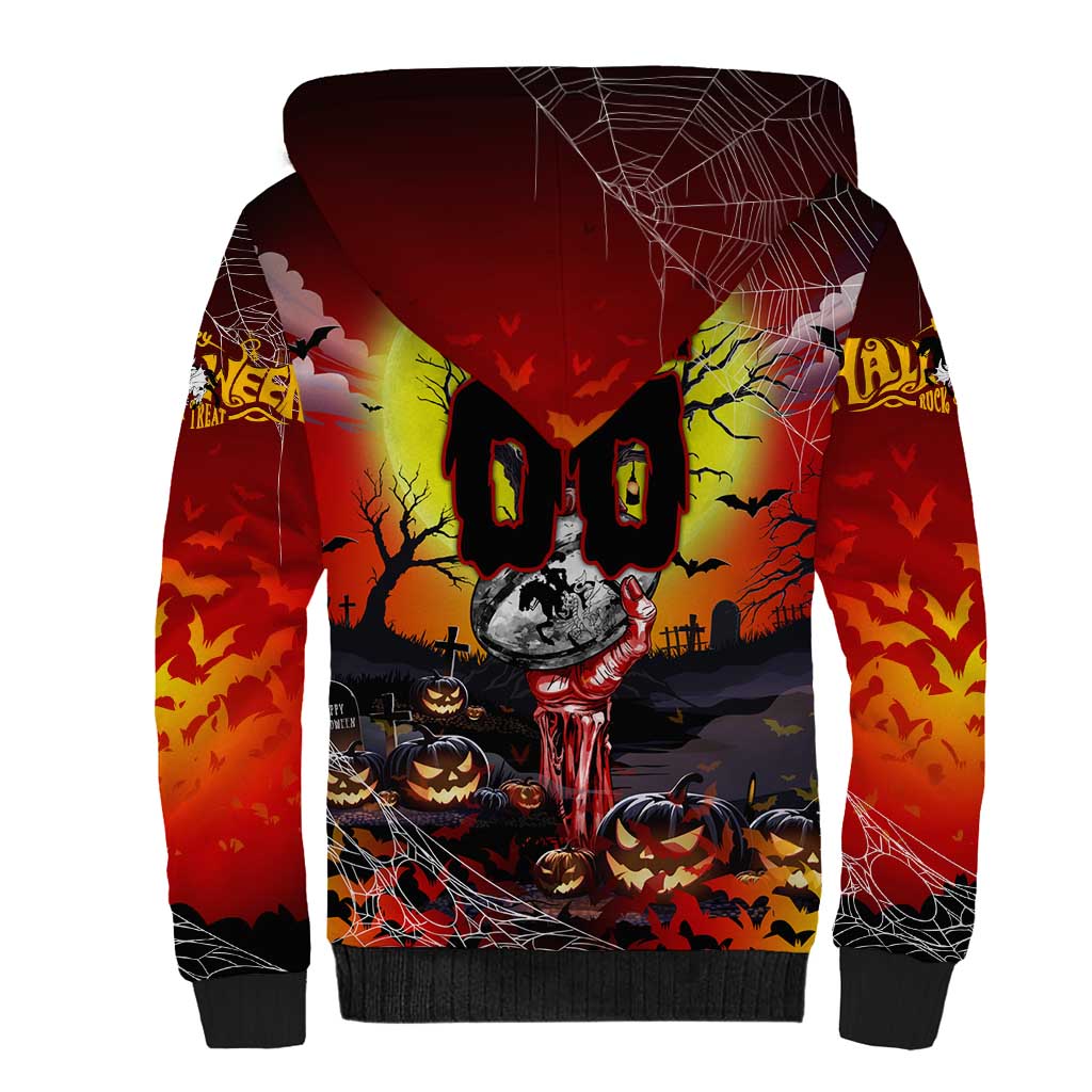 We Are Dragons Halloween Sherpa Hoodie Pumpkin Scary Spooky Season - Aussie Hoodie