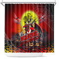 We Are Dragons Halloween Shower Curtain Pumpkin Scary Spooky Season - Aussie Hoodie