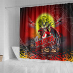 We Are Dragons Halloween Shower Curtain Pumpkin Scary Spooky Season - Aussie Hoodie
