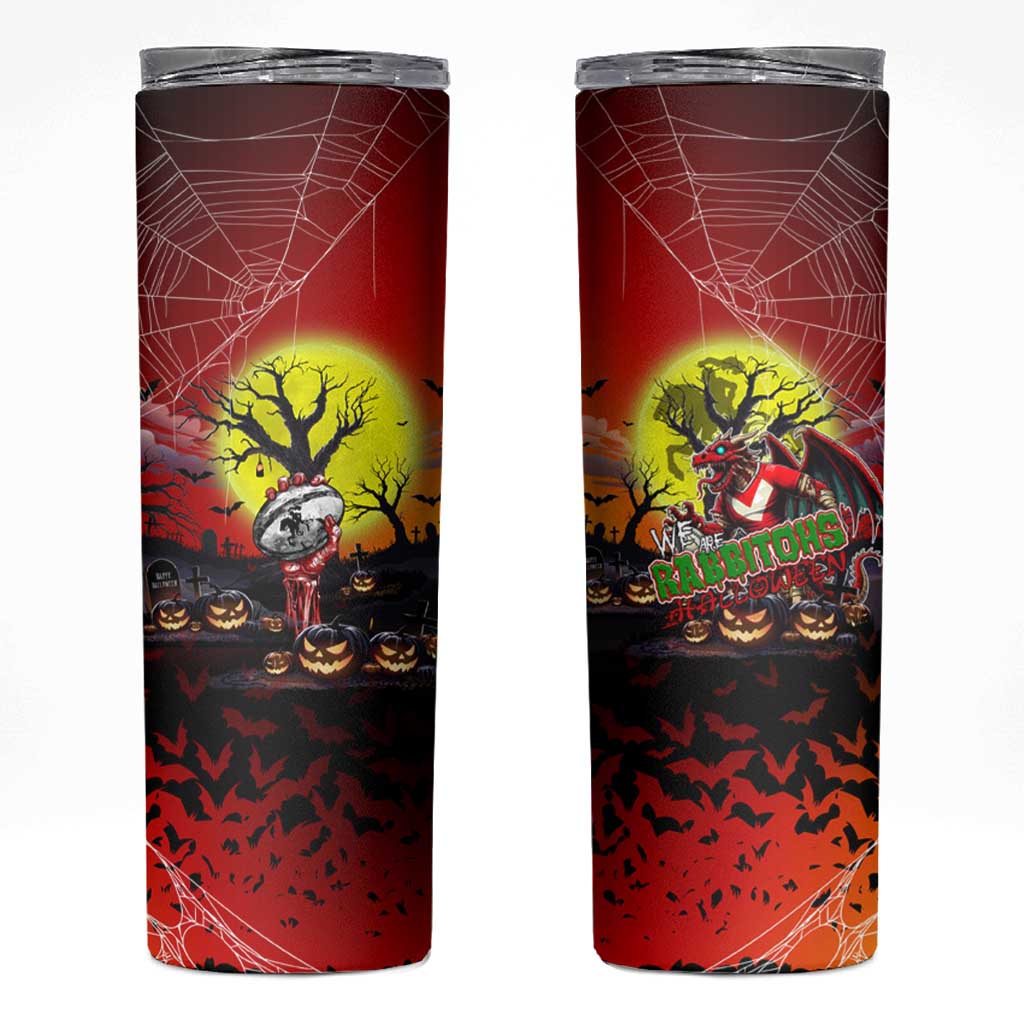 We Are Dragons Halloween Skinny Tumbler Pumpkin Scary Spooky Season - Aussie Hoodie