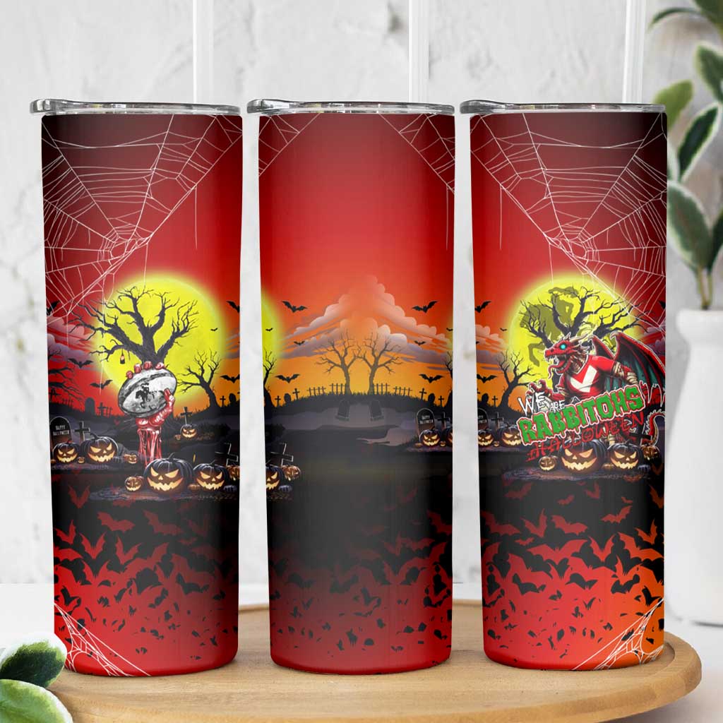 We Are Dragons Halloween Skinny Tumbler Pumpkin Scary Spooky Season - Aussie Hoodie