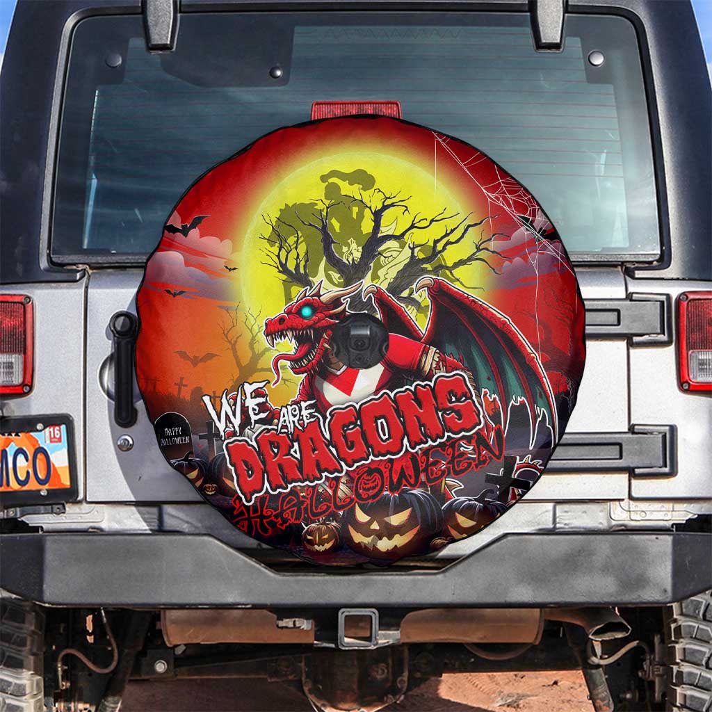 We Are Dragons Halloween Spare Tire Cover Pumpkin Scary Spooky Season - Aussie Hoodie