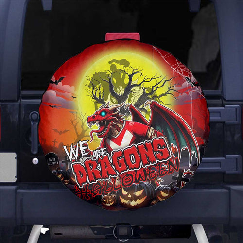 We Are Dragons Halloween Spare Tire Cover Pumpkin Scary Spooky Season - Aussie Hoodie