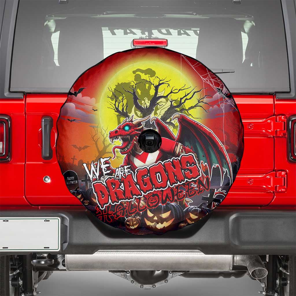 We Are Dragons Halloween Spare Tire Cover Pumpkin Scary Spooky Season - Aussie Hoodie