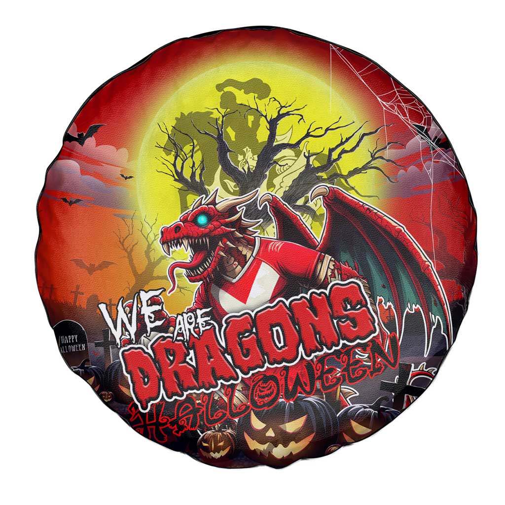 We Are Dragons Halloween Spare Tire Cover Pumpkin Scary Spooky Season - Aussie Hoodie